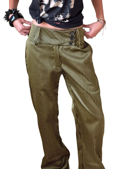 Cut the Line Pants - Yellow