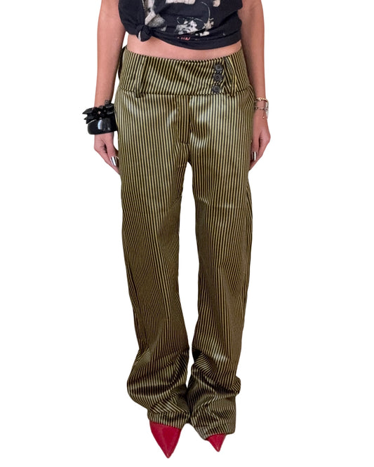 Cut the Line Pants - Yellow