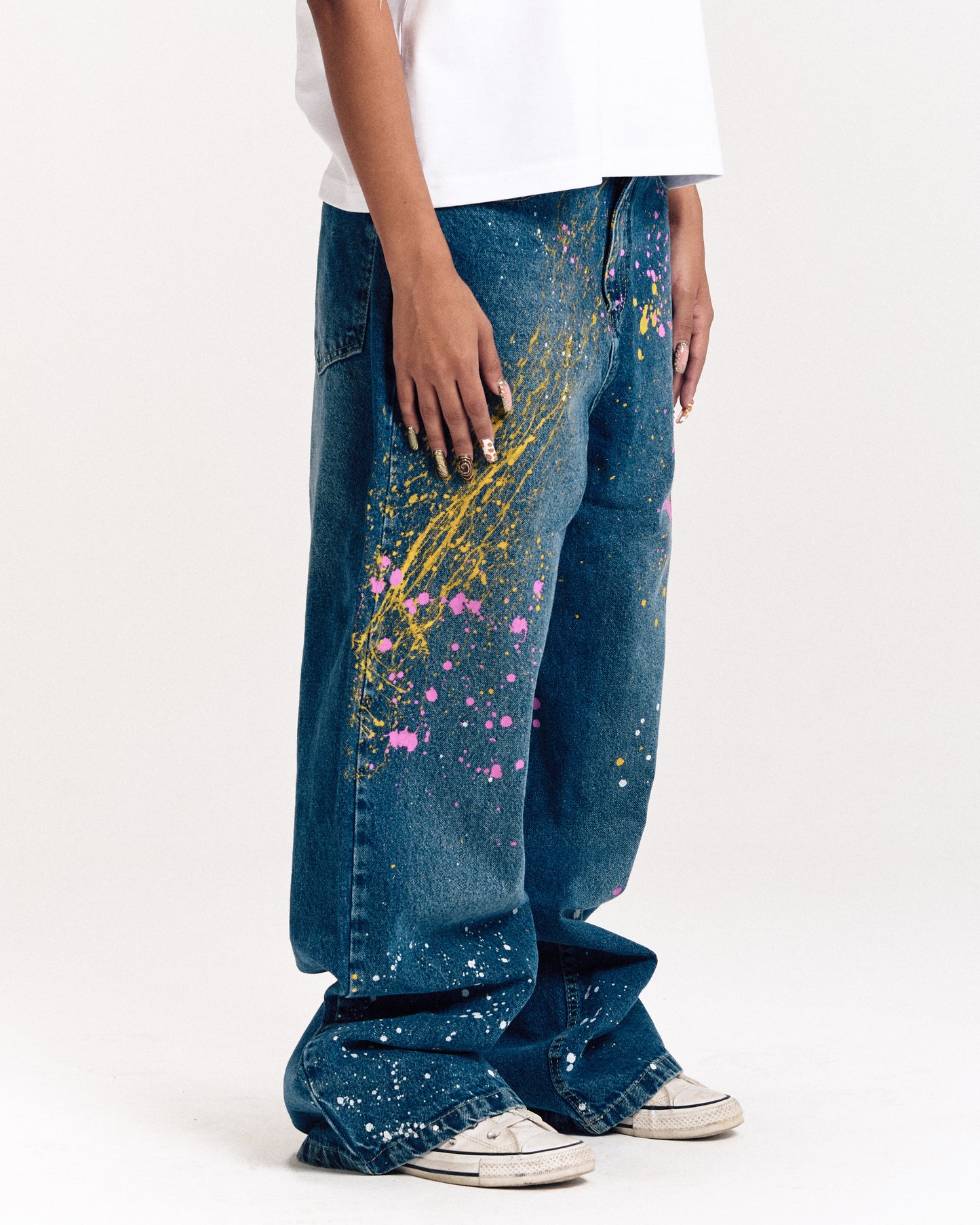 Paint Splatter Denim
