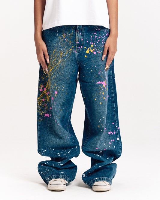 Paint Splatter Denim