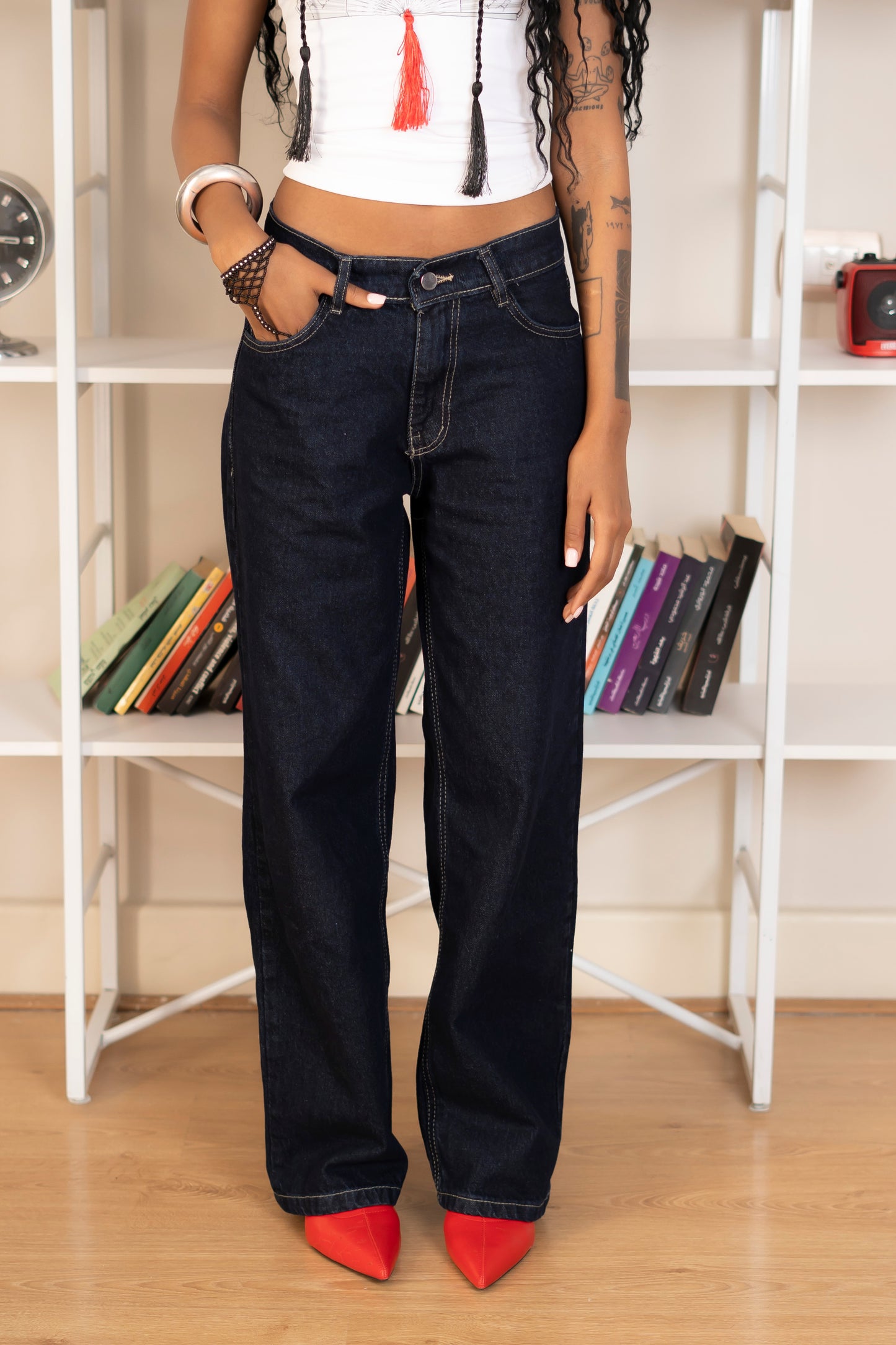 Buttoned Lucky Charm Denim